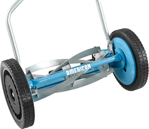 Vista 20 de American Lawn Mower Company 1204-14 Cortacésped de carrete de empuje de 4 hojas de 14 pulgadas, color rojo