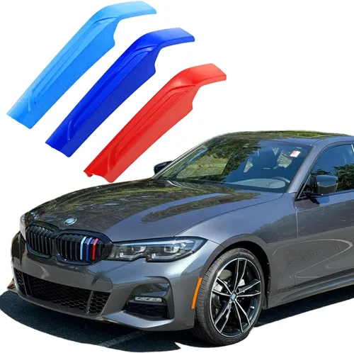 Vista 8 de Insertos de Parrilla Automotriz para BMW Serie 3 E92 E93 320i 325i 330i 335i 2006-2009 (Solo Compatible con 14 Vigas), Accesorios de Parrilla Frontal