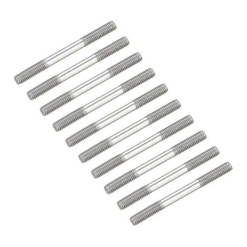 Vista 21 de METALLIXITY Tornillos de doble extremo (rosca M3, 0.787 in de longitud), 20 unidades, acero inoxidable 304, pernos de varilla roscados dobles