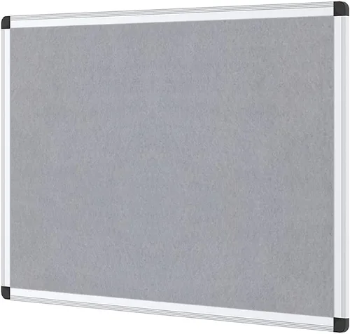 Vista 9 de VIZ-PRO Tablero de anuncios de fieltro azul, 36 X 24 pulgadas, marco de aluminio plateado