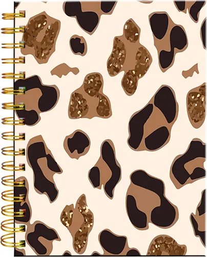 Vista 10 de Cuaderno de espiral iampanda, encuadernación fuerte de doble alambre con papel premium para mujeres y niñas, lindo cuaderno/diario de 60 hojas A5