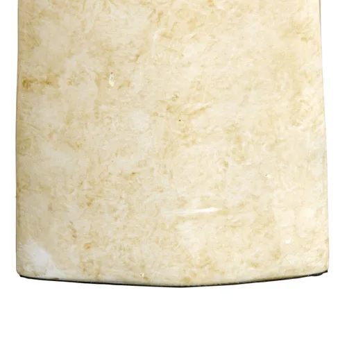 Vista 5 de Jarrón 24 x 13 x 64 cm Cristal Dorado Metal Blanco