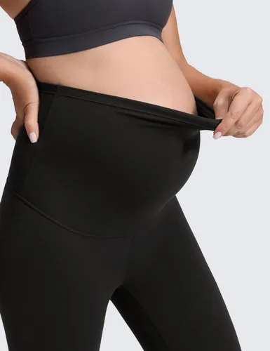 Vista 5 de CRZ YOGA Butterluxe - Leggings de maternidad sobre el vientre de 25 pulgadas, pantalones suaves para entrenamiento, yoga y embarazo