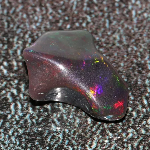 Vista 2 de GEMHUB Piedra preciosa natural de ópalo de fuego de 4.85 quilates, piedra preciosa áspera de ópalo de fuego etíope certificada por EGL