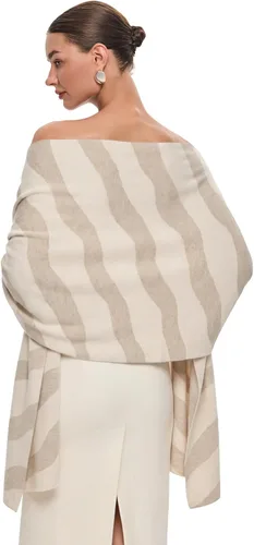 Vista 10 de PULI Bufanda y chal tipo pashmina para mujer, accesorio para vestido de noche, gran bufanda manta larga, chal para boda nupcial de invierno