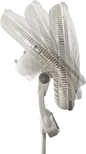 Vista 6 de Lasko, 1850, ventilador de pie, de 18 pulgadas, con control remoto Blanco