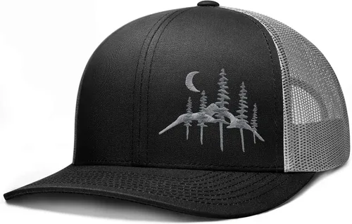 Vista 15 de LARIX Trucker Hat Men - Snapback Cap with Breatheable Mesh Back, Hats for men, Mens Hat, Mens Trucker Hats Negro (Wb)