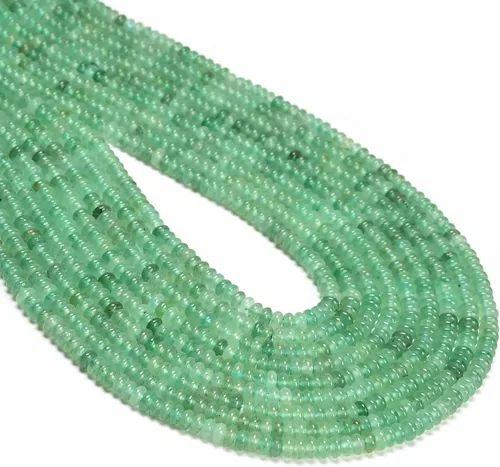 Vista 54 de CAI YI MING, cuentas 2x4mm naturales en forma de rondelle – Espaciadores de gemas sueltas para hacer joyas DIY (Amazonita)