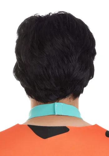 Vista 2 de Peluca para Disfraz de Hombre Fred Flintstone de Los Picapiedra Multicolor