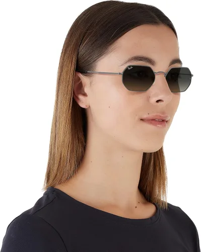 Vista 6 de Ray-Ban Rb3556n Octagonal Flat Lens Sunglasses