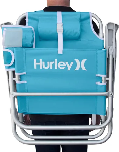 Vista 7 de Hurley - Silla de playa de lujo estilo mochila, tamaño único, turquesa