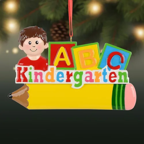 Vista 3 de Adorno personalizado para la primera Navidad del bebé 2025 – Adorno personalizado para bebé niño – Recuerdo de la primera Navidad de niño recién