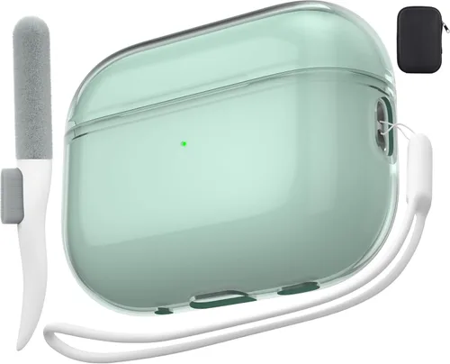 Vista 31 de Funda de protección contra caídas para AirPods Pro 2 con kit de limpieza B-Negro