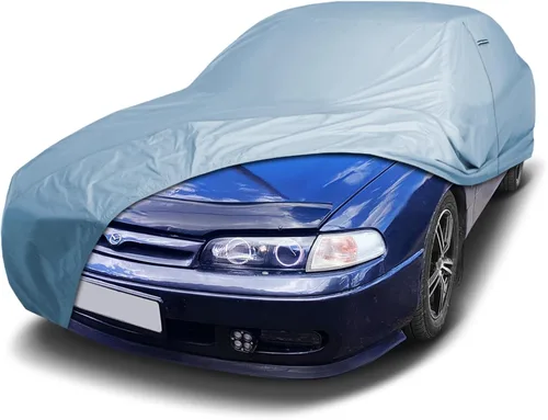 Vista 27 de iCarCover Funda de automóvil personalizada para Mazda 1200 (1970), impermeable, para todo tipo de clima, lluvia, nieve, UV, protector solar