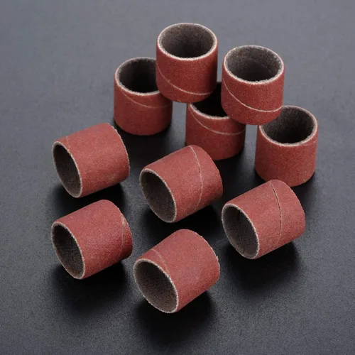 Vista 6 de 100 unids bandas de lijado 320 grit tambores mangas para DREMEL herramientas rotativas 4.7 in Polishing sand sleeve accessories, durable abrasive