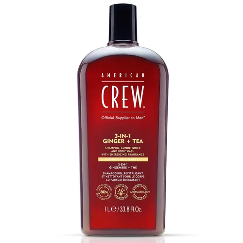 Vista 20 de AMERICAN CREW Manzanilla y pino 3 en 1, champú, acondicionador y gel de baño para hombres, regalo de cuidado del cabello para él, fragancia calmante