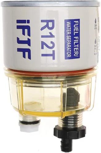Vista 11 de iFJF Separador de agua y combustible R12T Marine 120AT NPT ZG1/4-19 Piezas automotrices con accesorio - Filtro combinado completo para motor diesel