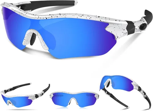 Vista 17 de Gafas de sol deportivas polarizadas para hombres y mujeres, jóvenes, béisbol, correr, pesca, tenis, golf, ciclismo, conducción, motor TAC UV400 TR90