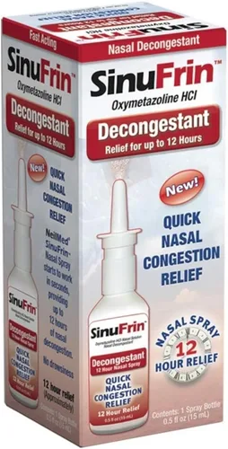 Vista 2 de SINUFRIN DCONGSTNT - Aerosol nasal DCONGSTNT de 0.5 onzas líquidas, paquete de 2
