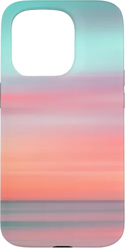 Vista 14 de Funda hawaiana para iPhone 17, diseño de playa tropical de Hawái, color azul melocotón