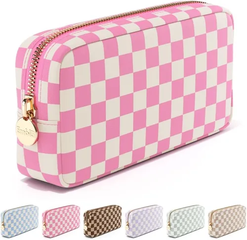 Vista 34 de Bolsa de Maquillaje de Viaje Embla Bolsa de Artículos de Aseo de Viaje, Negro, Mini, Mini