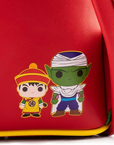 Vista 2 de Loungefly POP Dragon Ball Z Gohan Piccolo - Bolso de hombro con doble correa para mujer
