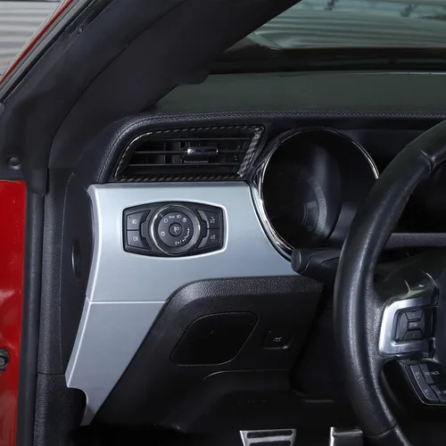 Vista 6 de RT-TCZ Cubierta de fibra de carbono para aire acondicionado, accesorios interiores para Ford Mustang 2015 2016 2017 2018 2019 2020 2021, 2