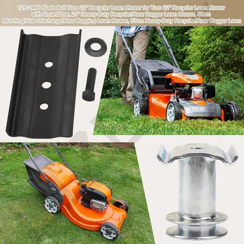 Vista 4 de 106-3987 125-2466 108-3766-03 Kit de montaje de destornillador de cuchilla compatible con cortacésped Toro Reemplaza 104-8687, 104-8695, 400-320