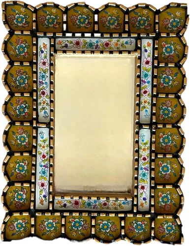 Vista 4 de Espejo Peruano Cuscajas 14" 1/2 X 11