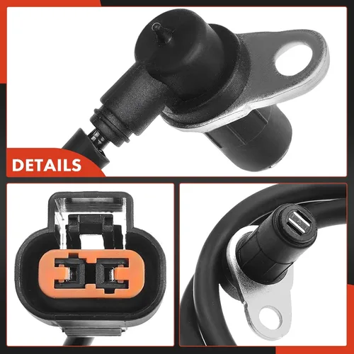 Vista 7 de A-Premium Sensor de velocidad de rueda ABS compatible con modelos Mitsubishi, Montero 2001-2002 V6 3.5L, 2003-2006 V6 3.8L - Lado delantero derecho