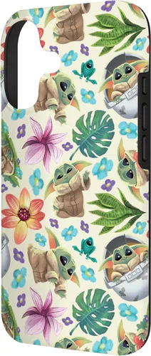 Vista 2 de Star Wars The Mandalorian Grogu - Carcasa con estampado tropical para iPhone 17