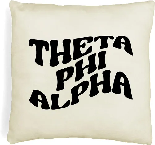 Vista 14 de sockprints Mod Alpha Chi Omega - Funda de almohada de 18 x 18 pulgadas, fundas de almohada de hermandad de mujeres - Almohada decorativa