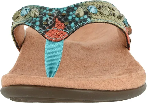 Vista 7 de Vionic Rest Lucia Flip-Flop - Sandalias con brillantes de imitación con soporte de arco ortótico oculto, para mujer