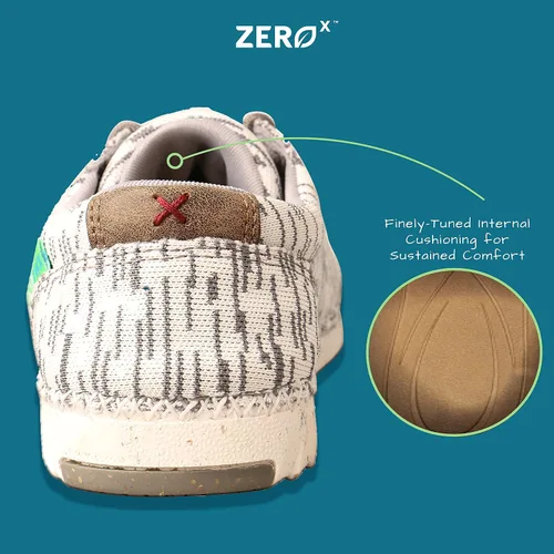 Vista 5 de Twisted X Tenis casuales Zero-X para niños, zapatos de lona sin cordones para niños y niños pequeños, Marrón, 0 Little Kid