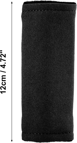 Vista 5 de X AUTOHAUX 2 unids Universal Car Accessories Suede Door Handle Cover Soft Car Handle Protector Negro