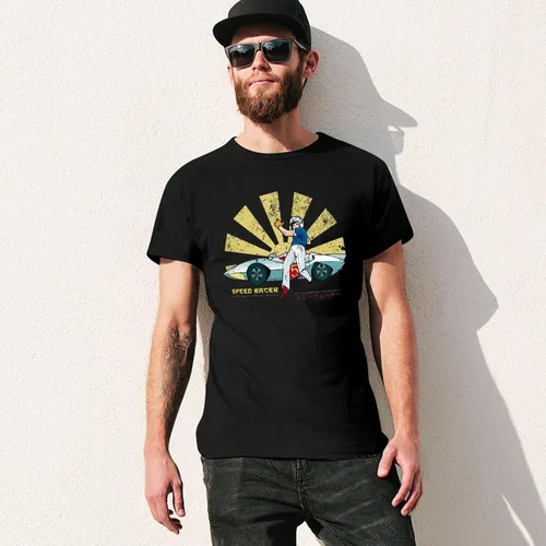 Vista 8 de JINJUREN Camiseta personalizada de carreras japonesas para hombre