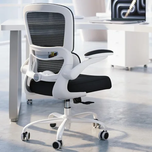 Vista 12 de TRALT Silla de oficina – Silla de escritorio ergonómica con soporte lumbar ajustable, silla de computadora de malla, sillas ejecutivas para oficina