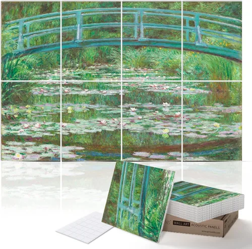 Vista 31 de PINWELIFE® Paneles acústicos de arte de pared, paneles absorbentes a prueba de sonido, para el hogar y la oficina, amortiguación decorativa