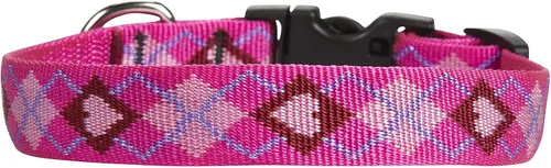 Vista 2 de LupinePet Originals - Collar ajustable de 3/4" Puppy Love de 9-14" para perros pequeños