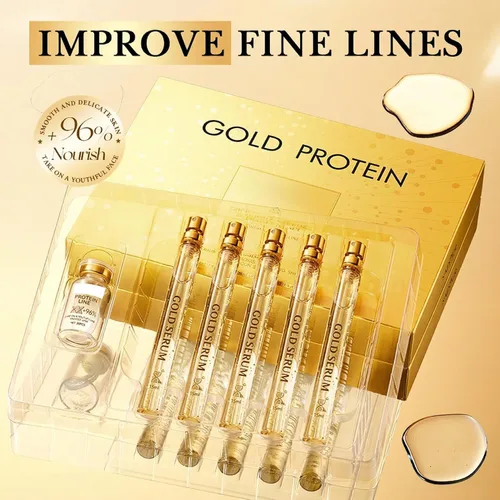 Vista 7 de Golden Peptide Essence Collection - Kit de suero hidratante con colágeno hidrolizado, tratamiento facial hidratante y relleno, ayuda a mejorar