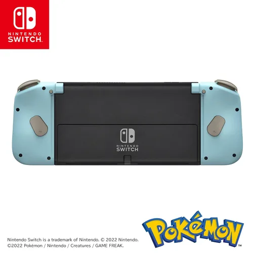 Vista 4 de HORI Nintendo Switch Split Pad Compact Pikachu Mimikyu - Ergonomic Controller for Handheld Mode - Officially Licensed by Nintendo Pokémon
