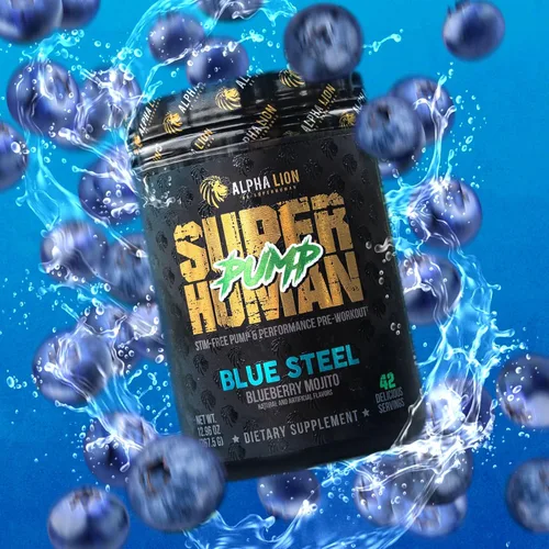 Vista 9 de ALPHA LION Superhuman Pump Polvo para antes de ejercitarse, suplemento preentrenamiento nootrópico libre de cafeína y estimulantes, potenciador