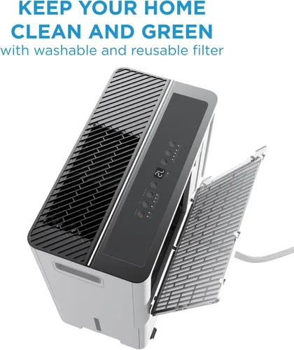 Vista 7 de Midea Deshumidificador de 4,500 pies cuadrados con bomba incluida, 50 pintas, ideal para sótanos, habitaciones grandes y medianas y baños (renovado)