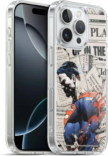 Vista 36 de Head Case Designs Officially Licensed Superman DC Comics Collage 80th Anniversary Gel Case [Military Grade Protection] Compatible with Apple iPhone