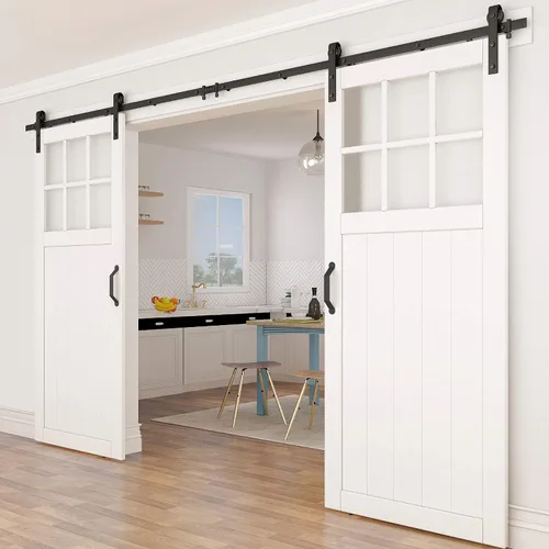 Vista 3 de National Hardware N700-112 Hardware de puerta corredera cierre suave, negro mate, 13-3/8