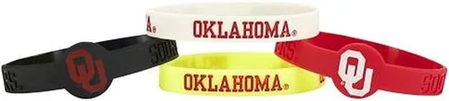Vista 7 de aminco NCAA unisex-adult Silicone Bracelet (4-Pack)