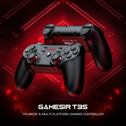 Vista 2 de GameSir T3s Wireless Controller for Windows PCiOS Android PhoneTablet Bluetooth Game Controller for Switch Mobile Gamepad for Apple Arcade MFi