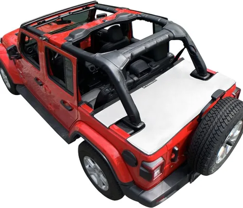 Vista 21 de Shadeidea - Cubierta tonneau para el Jeep Wrangler JL de 4 puertas, cubierta Ton para el maletero trasero del JLU (2018-Actual), cubierta