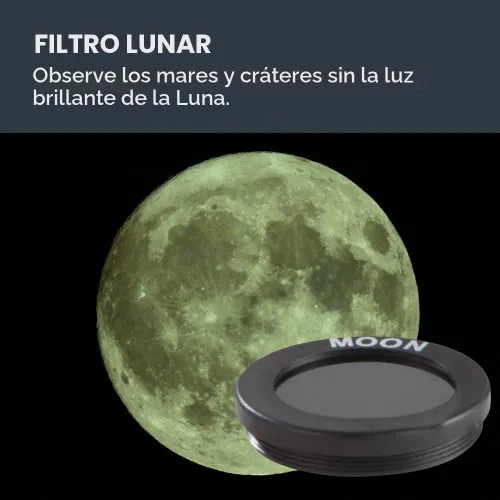 Vista 4 de Celestron PowerSeeker kit de accesorios de telescopio Essential Accessories for Beginning Astronomers, 2 Kellner Eyepieces, 3 Colored Filters