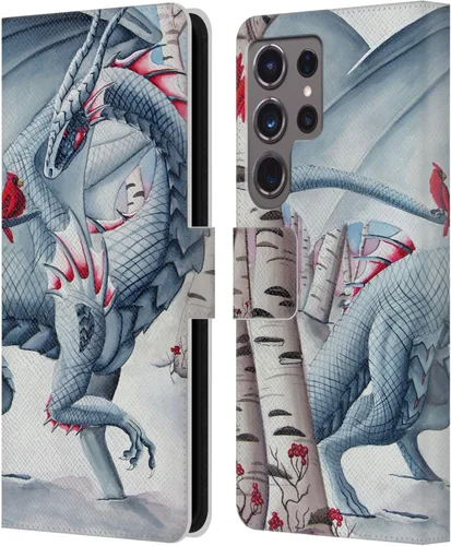 Vista 193 de Head Case Designs Officially Licensed Carla Morrow Galactic Entrancement Dragons Leather Wallet Case Compatible with Samsung Galaxy A07 4G